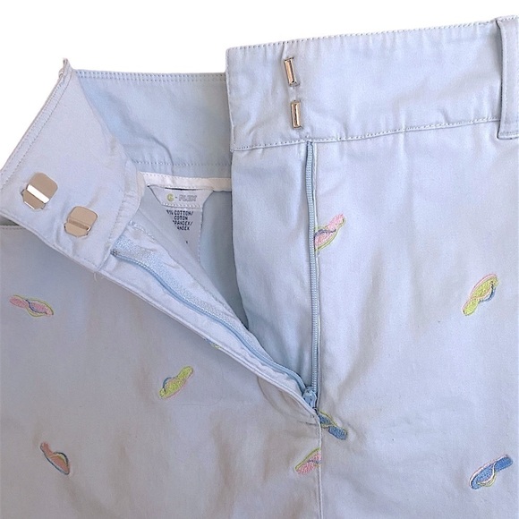 G-FLEX Mini Skort/Skirt Women’s Size Medium Embroidered Flip Flop Pattern Blue - Picture 7 of 8